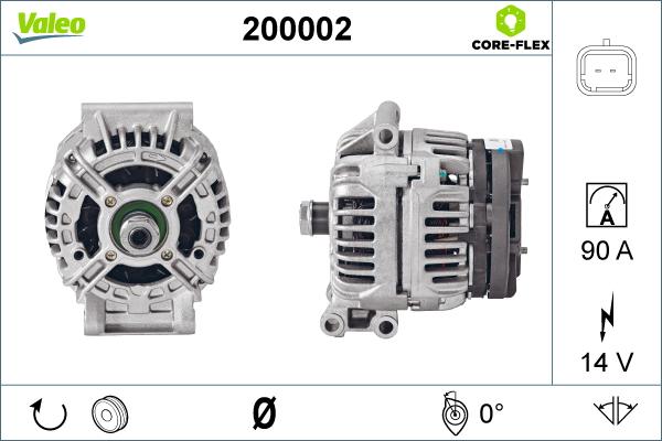 Valeo 200002 - Laturi inparts.fi