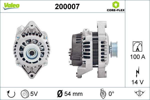 Valeo 200007 - Laturi inparts.fi