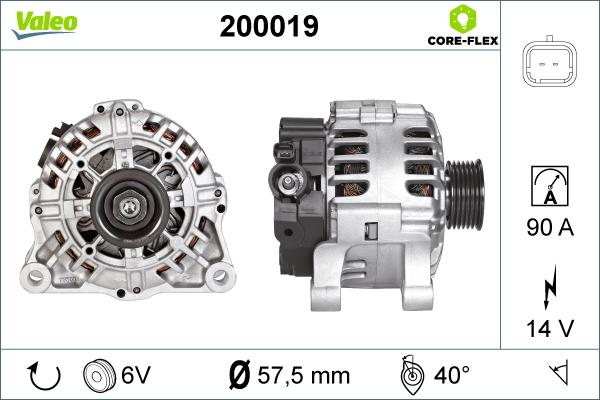 Valeo 200019 - Laturi inparts.fi