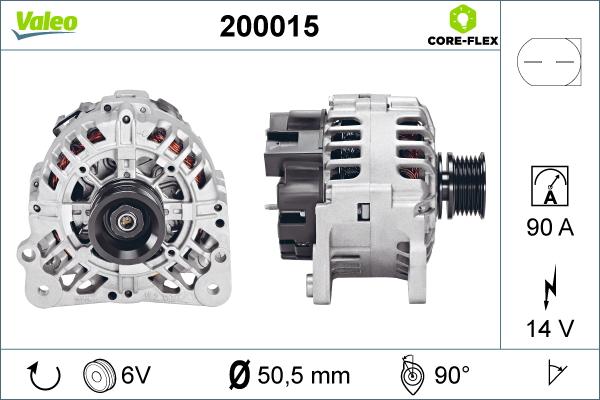 Valeo 200015 - Laturi inparts.fi