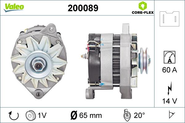 Valeo 200089 - Laturi inparts.fi