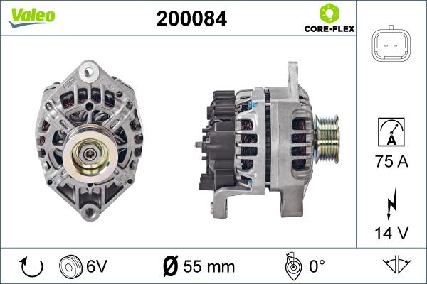 Valeo 200084 - Laturi inparts.fi