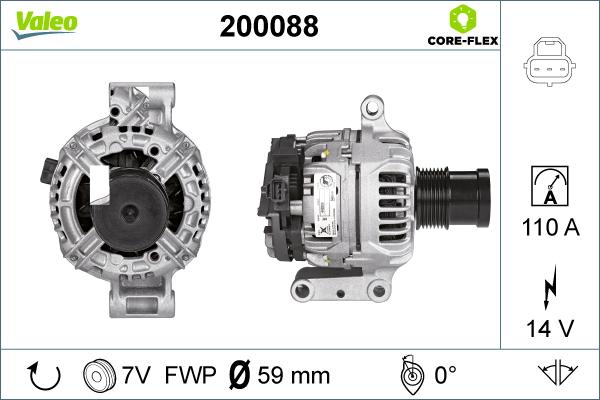 Valeo 200088 - Laturi inparts.fi