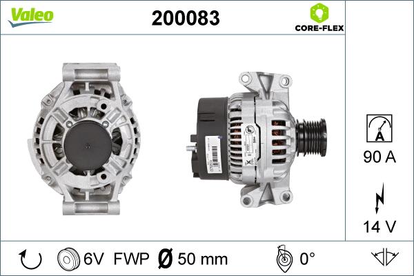 Valeo 200083 - Laturi inparts.fi