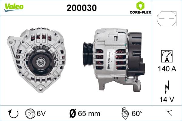 Valeo 200030 - Laturi inparts.fi