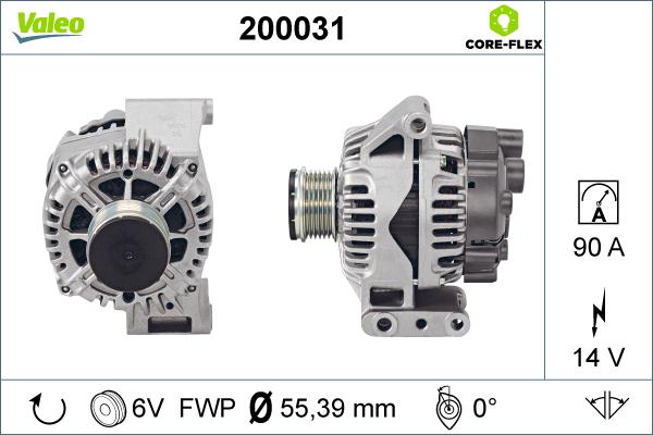 Valeo 200031 - Laturi inparts.fi