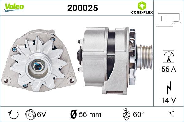 Valeo 200025 - Laturi inparts.fi