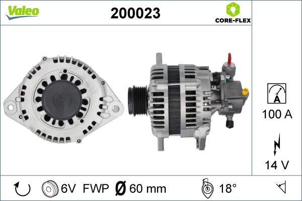 Valeo 200023 - Laturi inparts.fi