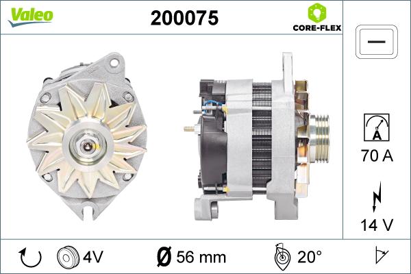 Valeo 200075 - Laturi inparts.fi