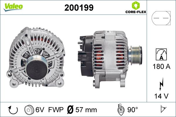 Valeo 200199 - Laturi inparts.fi