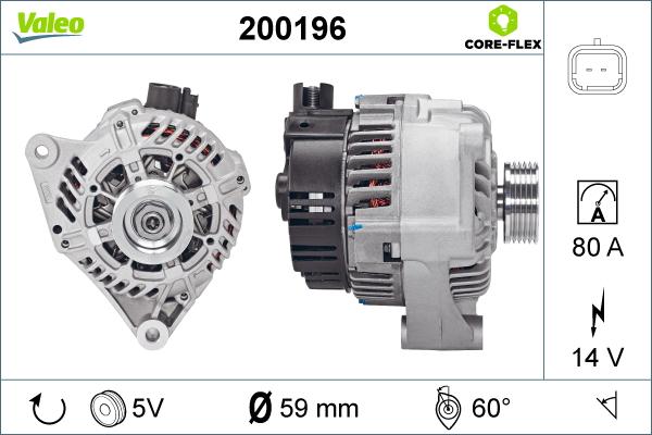 Valeo 200196 - Laturi inparts.fi