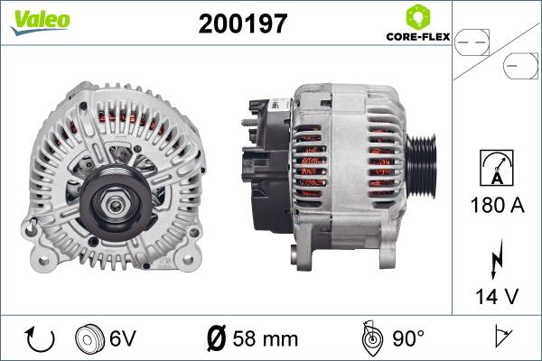 Valeo 200197 - Laturi inparts.fi