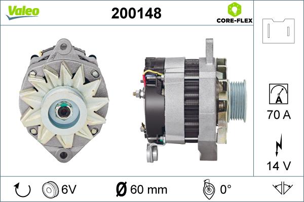 Valeo 200148 - Laturi inparts.fi