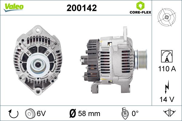 Valeo 200142 - Laturi inparts.fi