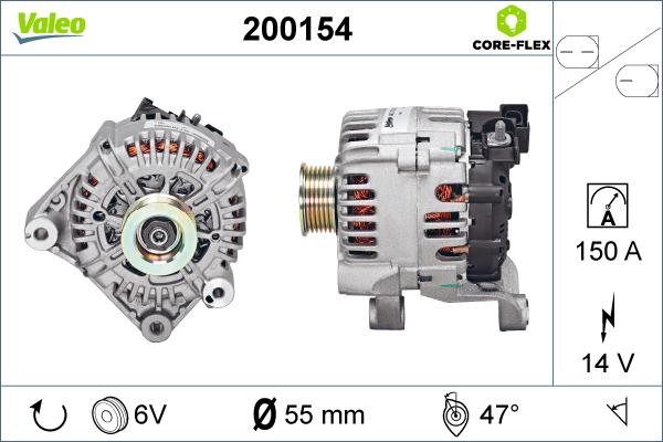 Valeo 200154 - Laturi inparts.fi