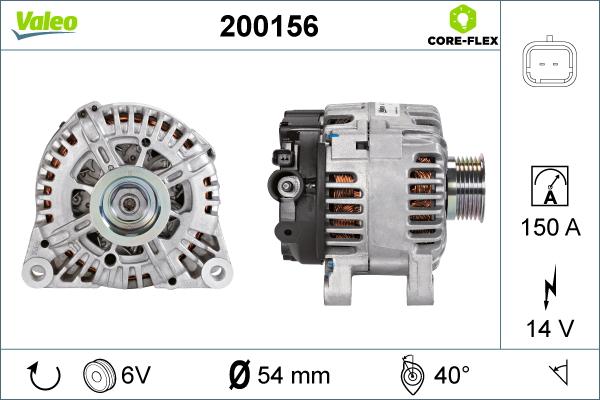 Valeo 200156 - Laturi inparts.fi