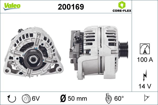 Valeo 200169 - Laturi inparts.fi