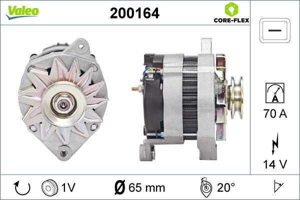 Valeo 200164 - Laturi inparts.fi