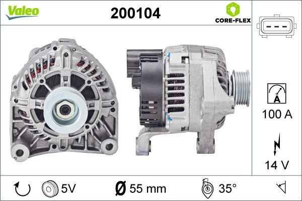 Valeo 200104 - Laturi inparts.fi