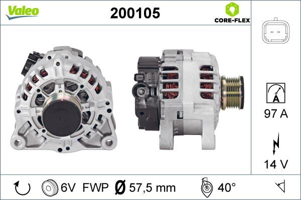 Valeo 200105 - Laturi inparts.fi