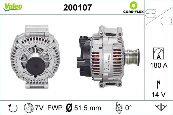 Valeo 200107 - Laturi inparts.fi