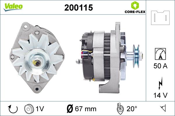 Valeo 200115 - Laturi inparts.fi