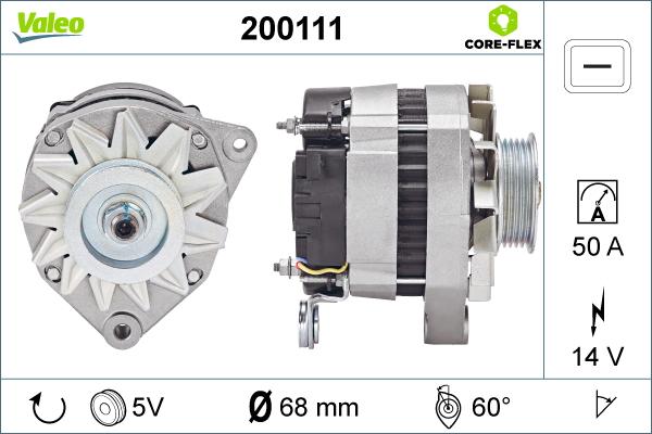 Valeo 200111 - Laturi inparts.fi