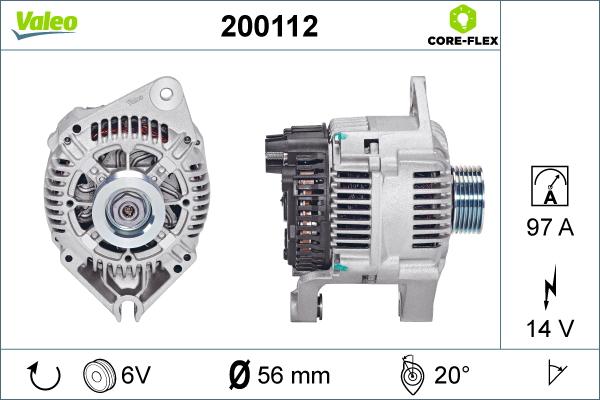 Valeo 200112 - Laturi inparts.fi