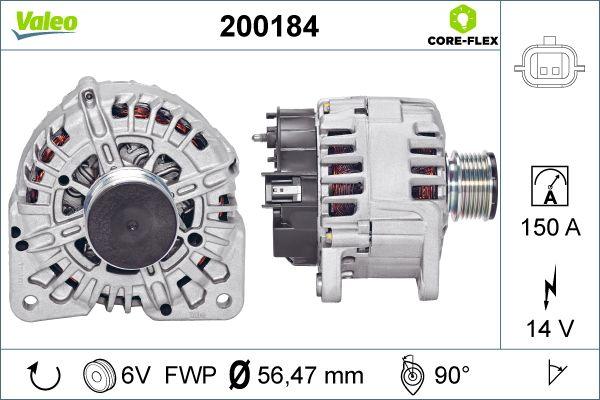 Valeo 200184 - Laturi inparts.fi