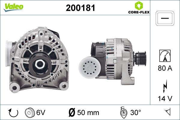 Valeo 200181 - Laturi inparts.fi