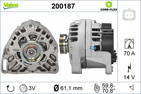 Valeo 200187 - Laturi inparts.fi