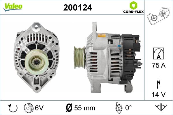 Valeo 200124 - Laturi inparts.fi