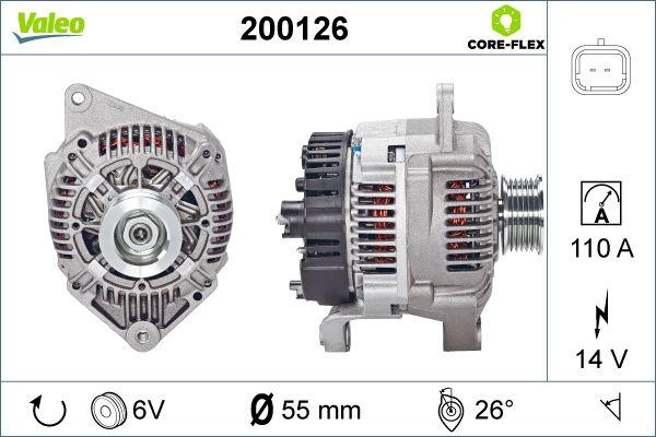 Valeo 200126 - Laturi inparts.fi