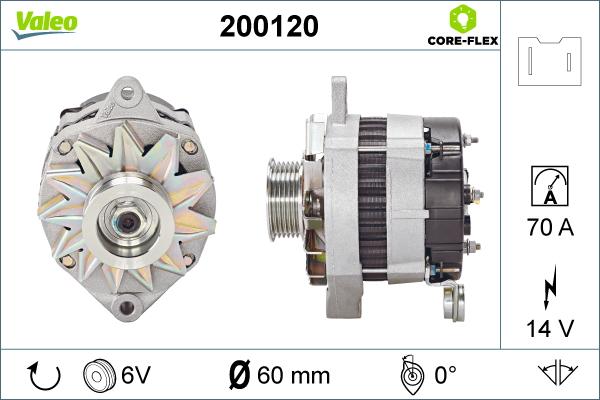 Valeo 200120 - Laturi inparts.fi