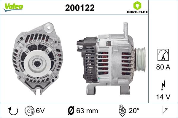 Valeo 200122 - Laturi inparts.fi