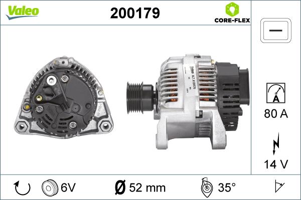 Valeo 200179 - Laturi inparts.fi