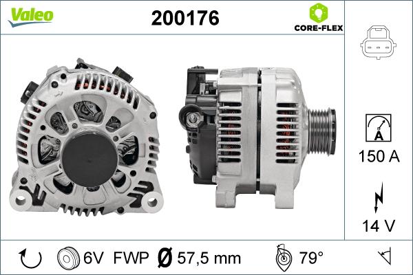 Valeo 200176 - Laturi inparts.fi