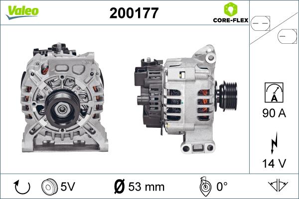 Valeo 200177 - Laturi inparts.fi