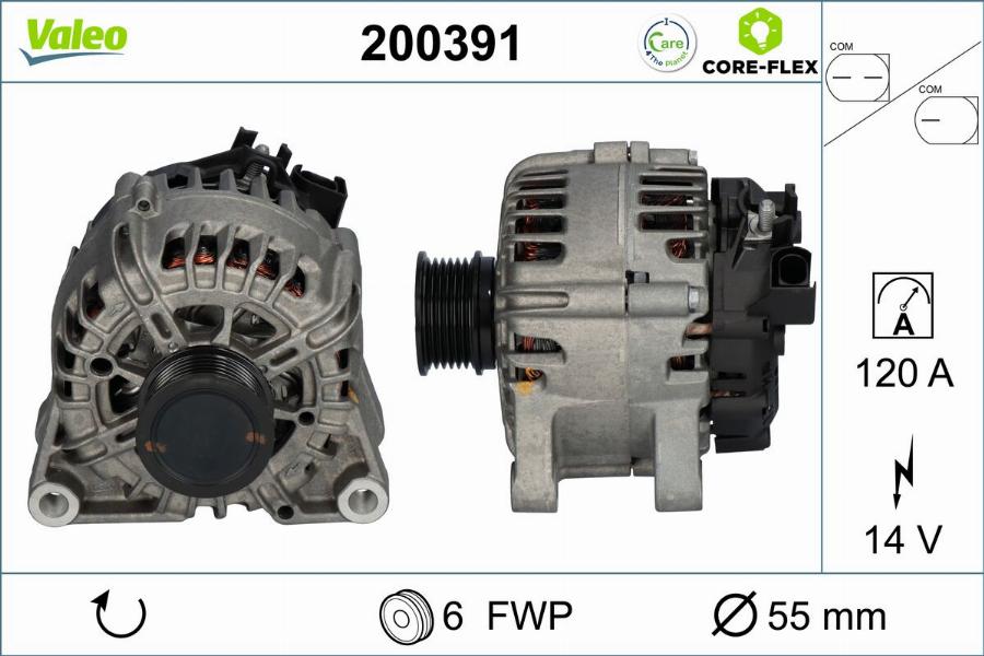 Valeo 200391 - Laturi inparts.fi