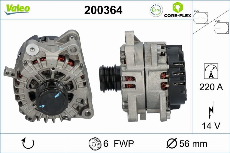 Valeo 200364 - Laturi inparts.fi