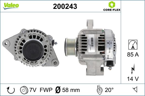 Valeo 200243 - Laturi inparts.fi