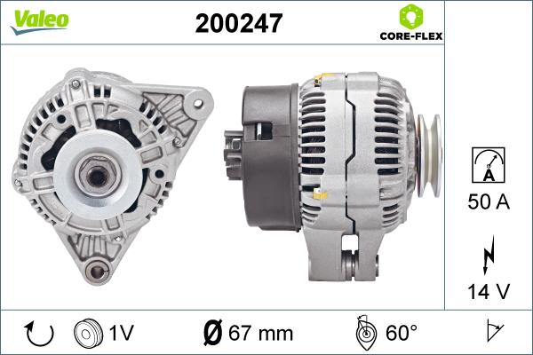 Valeo 200247 - Laturi inparts.fi