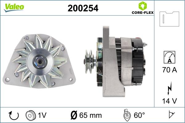 Valeo 200254 - Laturi inparts.fi