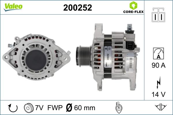 Valeo 200252 - Laturi inparts.fi