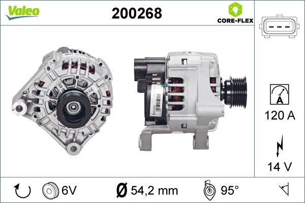 Valeo 200268 - Laturi inparts.fi