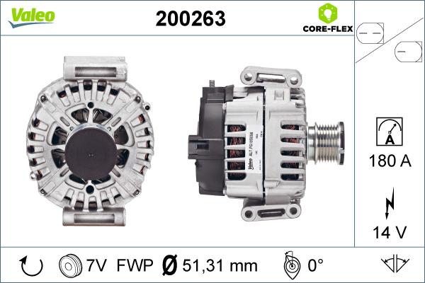 Valeo 200263 - Laturi inparts.fi