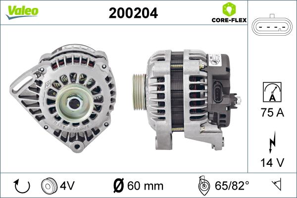 Valeo 200204 - Laturi inparts.fi