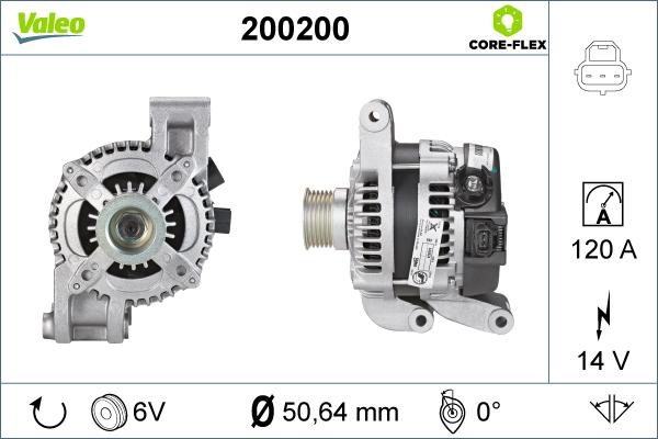 Valeo 200200 - Laturi inparts.fi