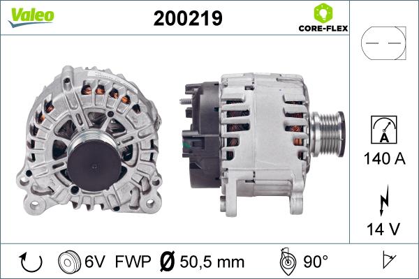 Valeo 200219 - Laturi inparts.fi