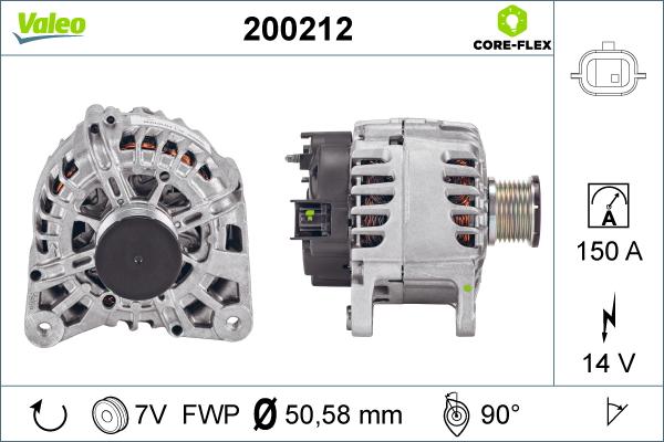 Valeo 200212 - Laturi inparts.fi